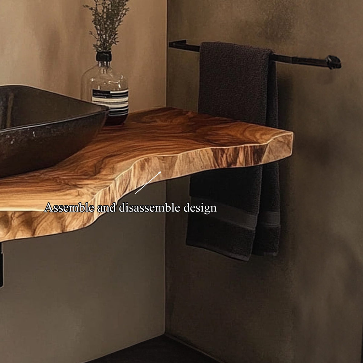 Mid Century Floating Mount Vanity