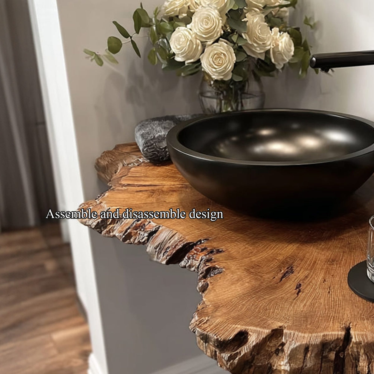 Floating Narrow Solid Vanity