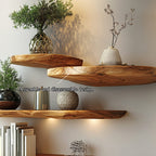 Live Edge Wall Shelf