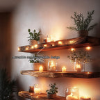 Warm Minimal Floating Shelf