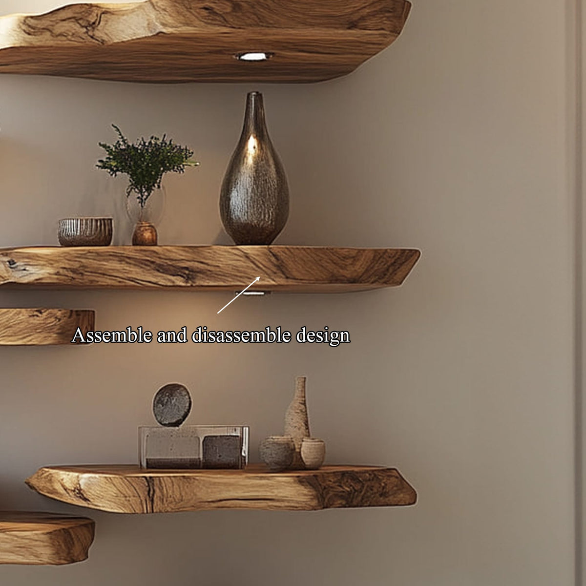 Live Edge Study Bookshelf