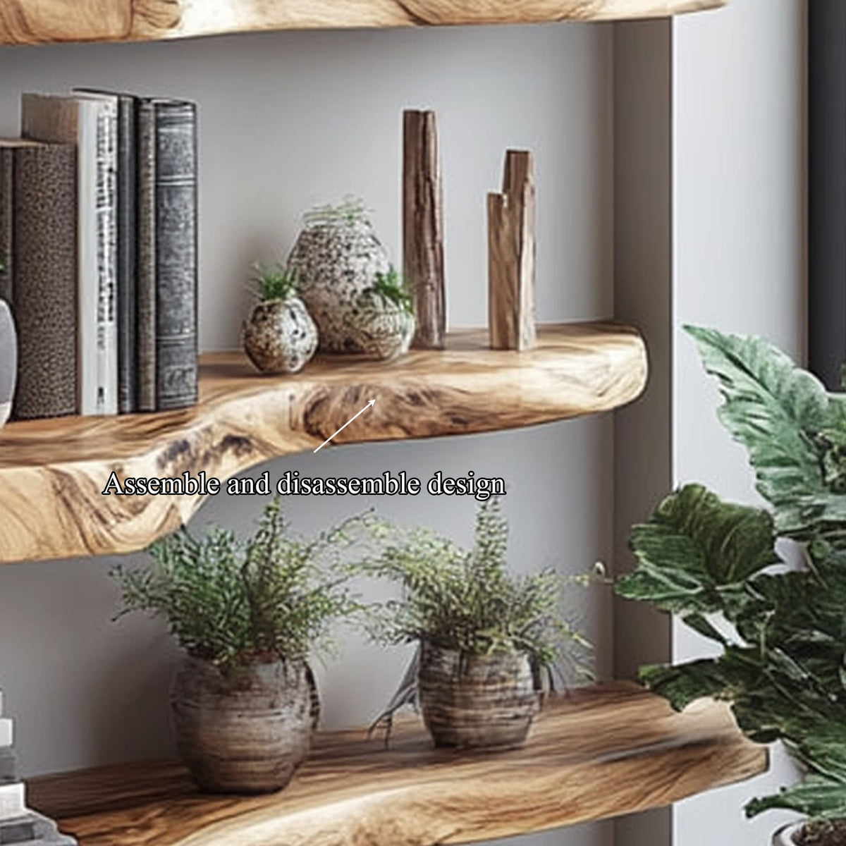Live Edge Office Bookshelf