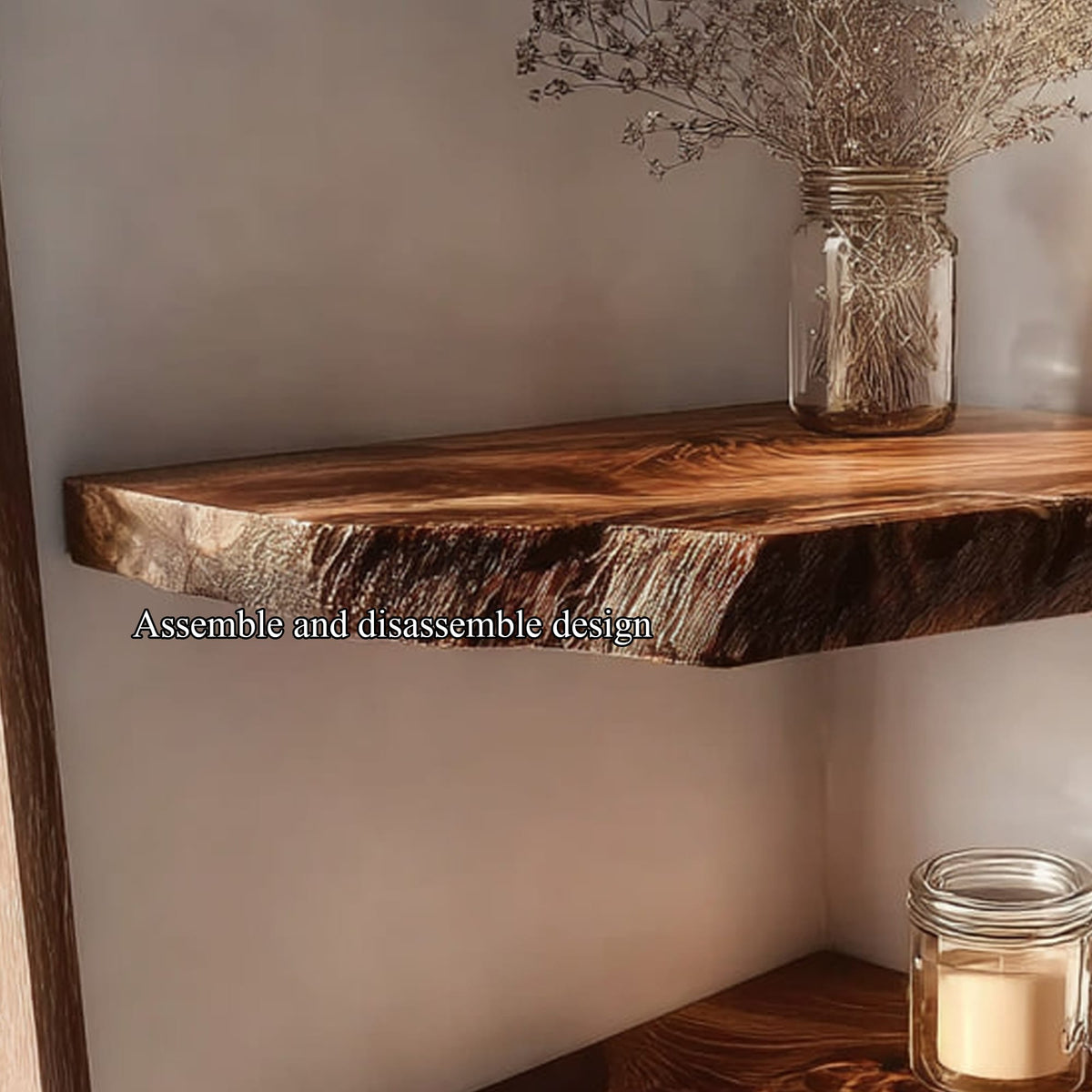 Floating Spice Wall Shelf