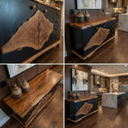 Live Edge Solid Storage Cabinet