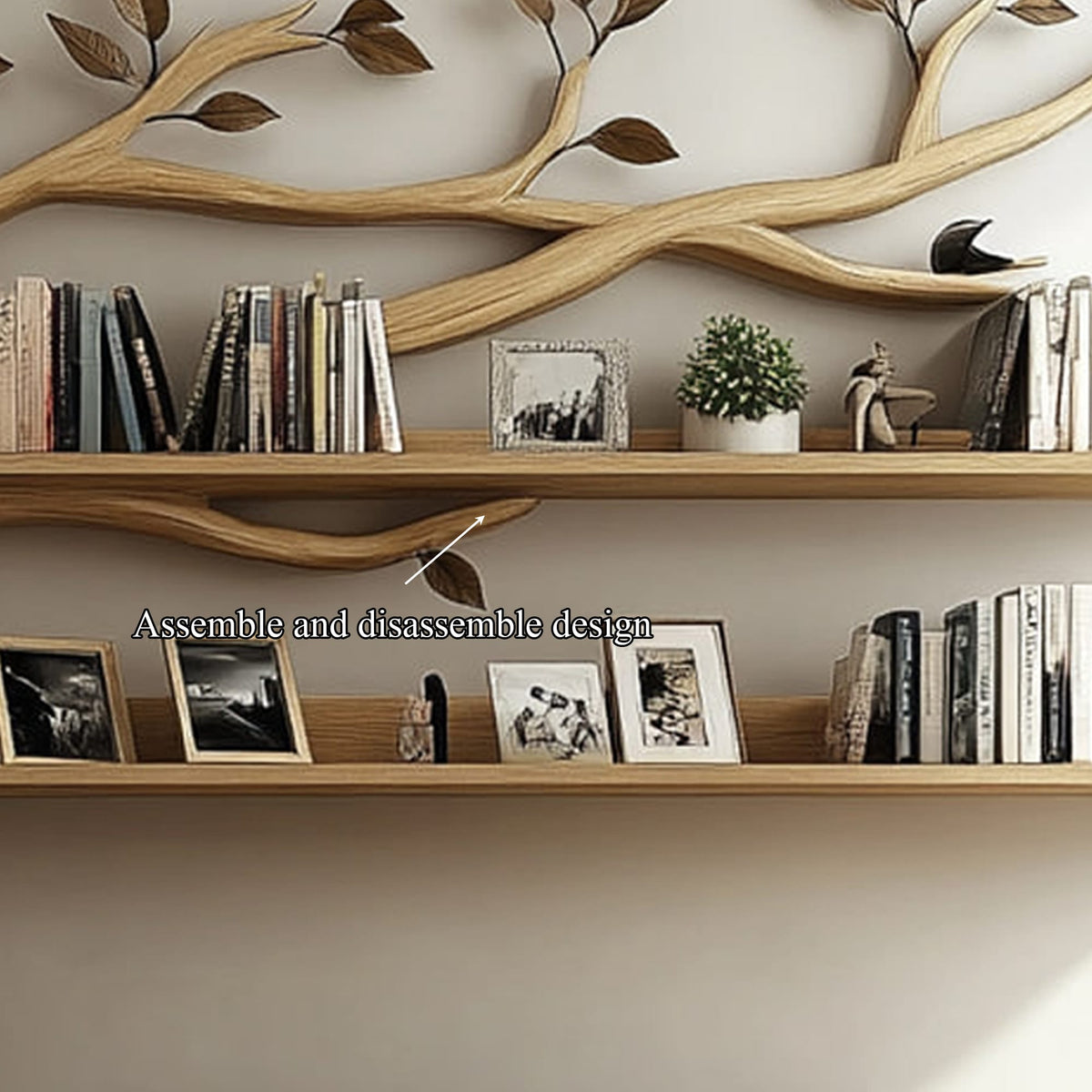 Floating Plant Bookshelf