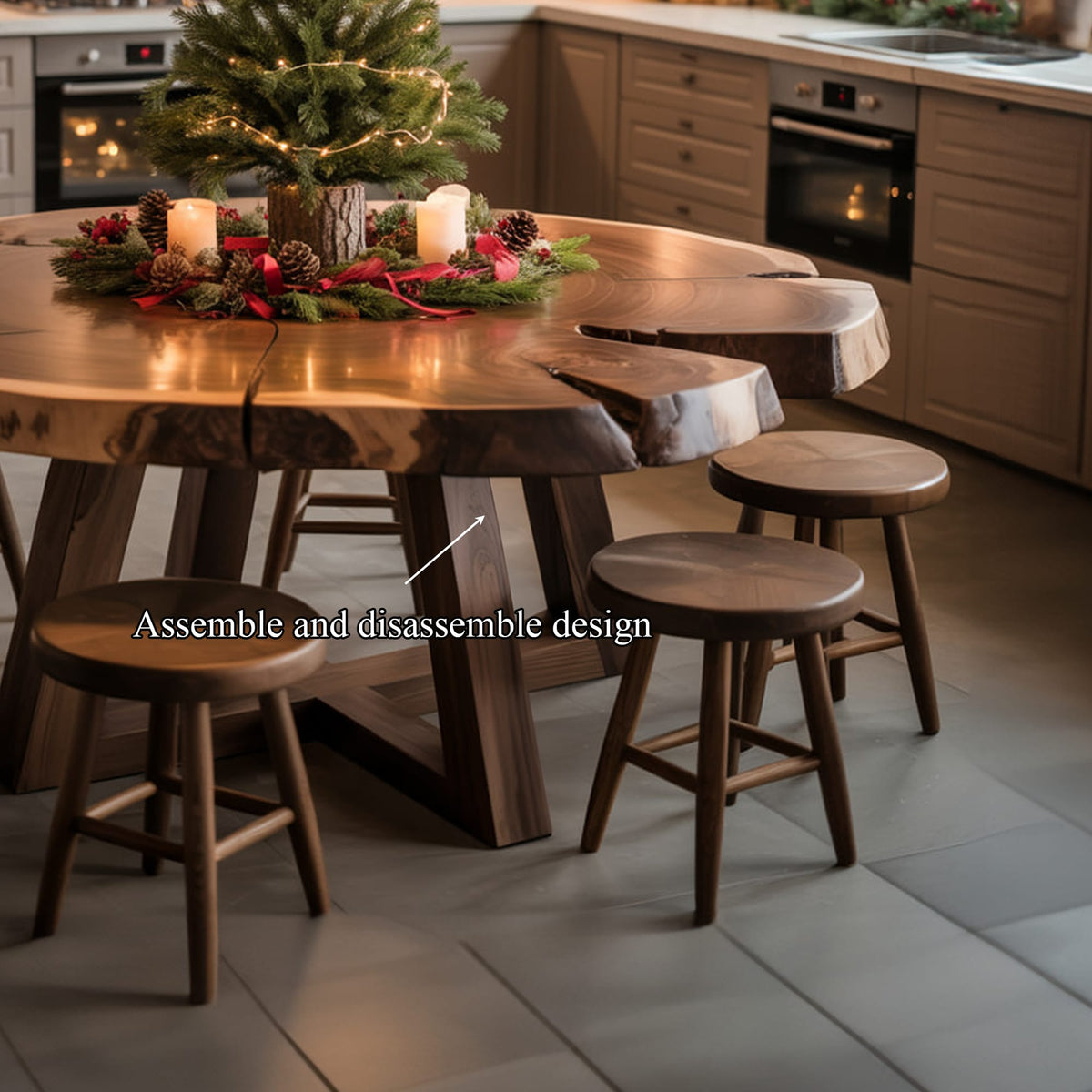 Kitchen Live Edge Dining Table