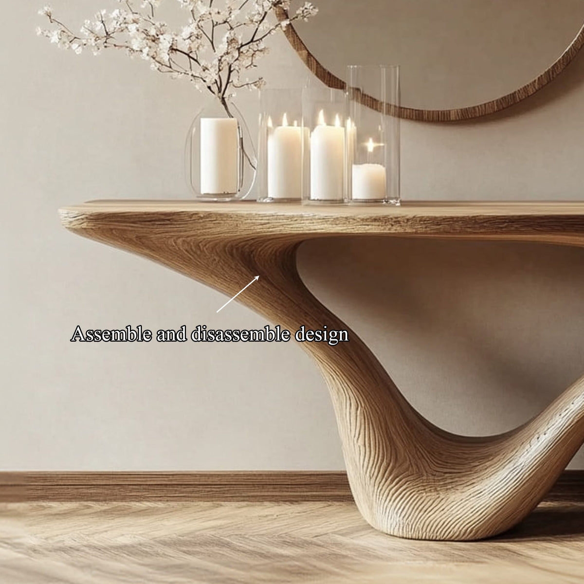 Mid Century Sleek Console Table