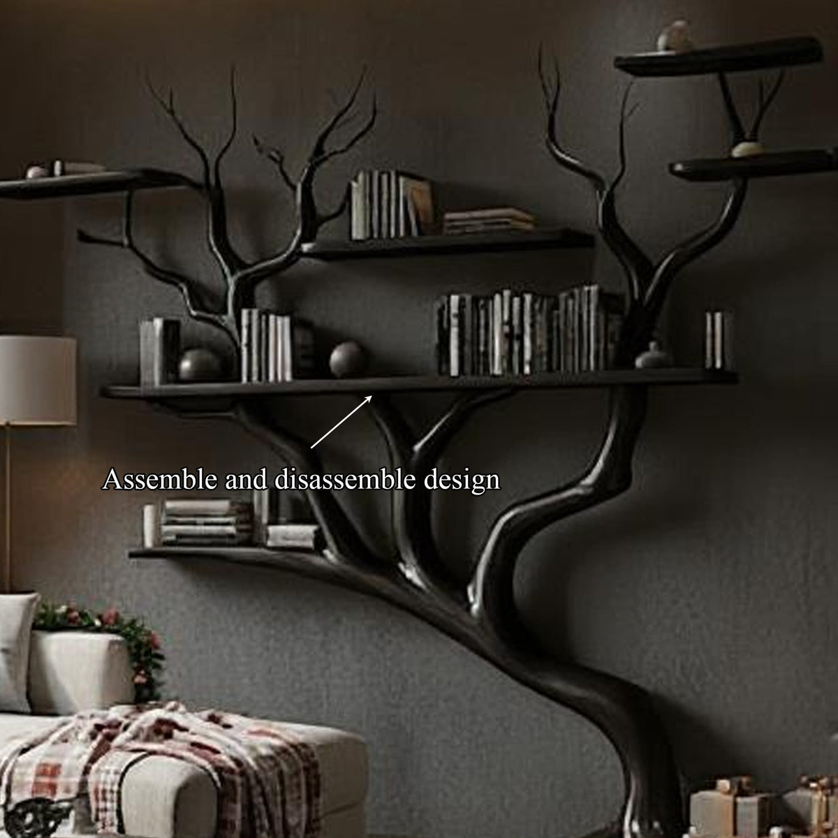 Storage Rack Tree Bookshelf