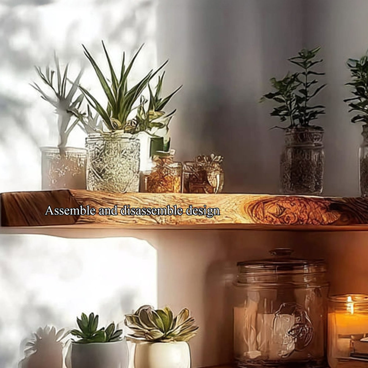 Floating Saving Bookshelf