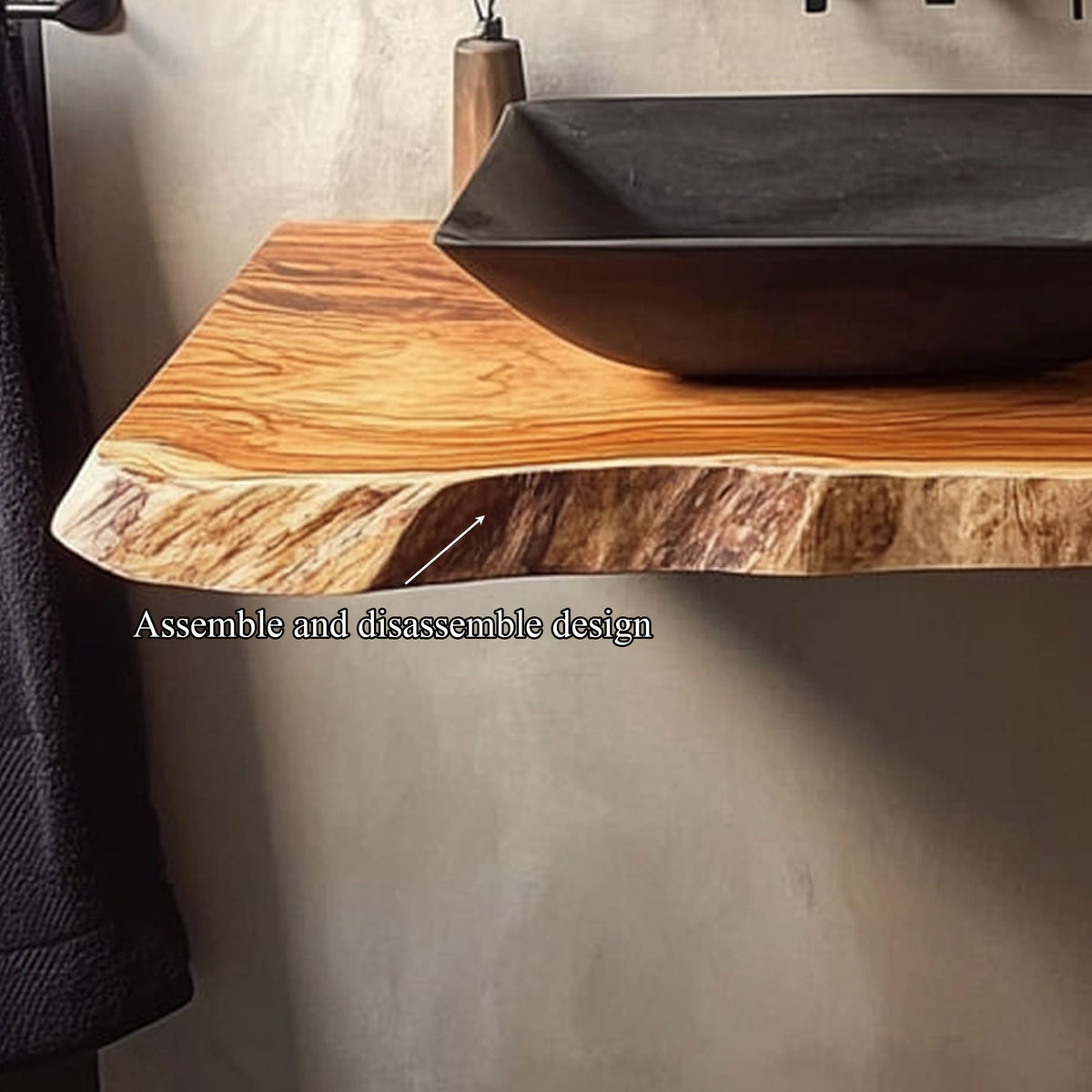 Mid Century Floating Mounted Vanity