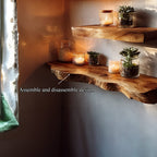 Floating L-shape Wall Shelf