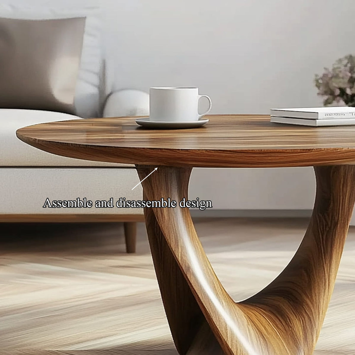 Mid Century Twist Coffee Table