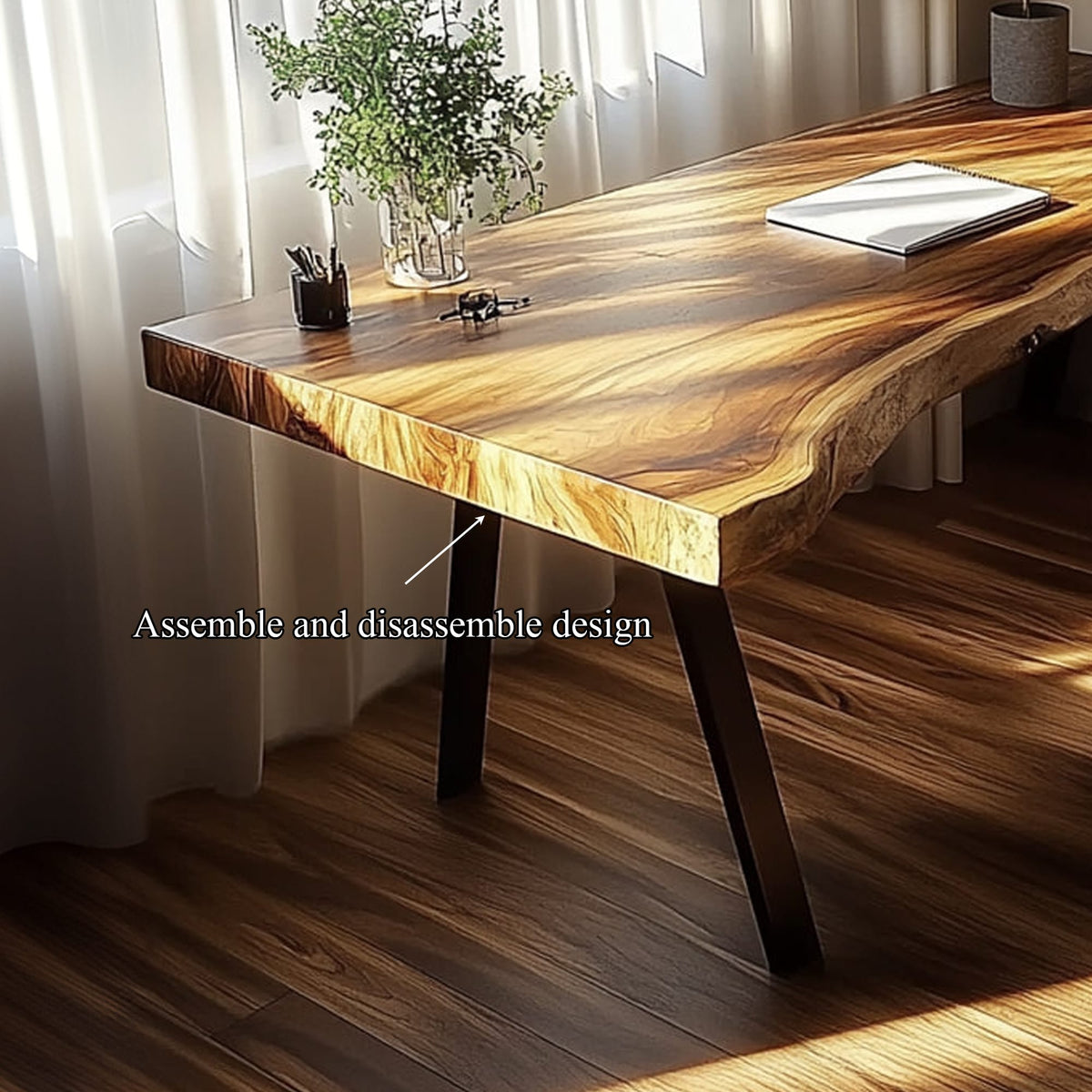 Live Edge Modern Desk