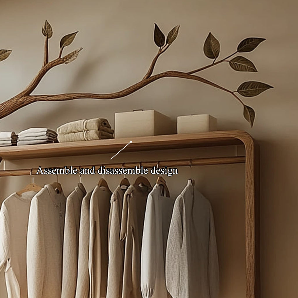 Rustic Tree Clothing Stand Home, solid wood, image 3 of 5