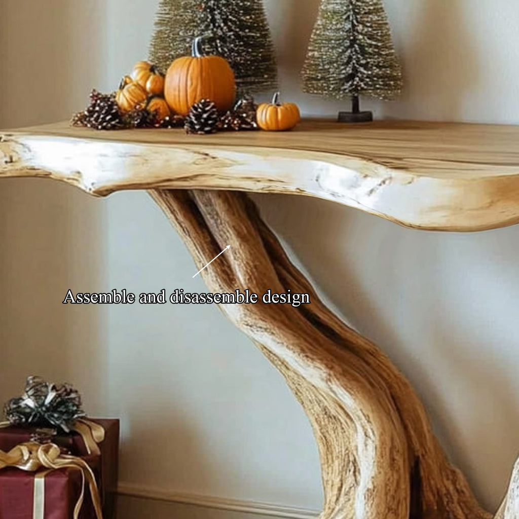 Mid Century Root Console Table