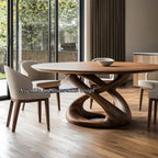 Round Sculptural Dining Table