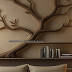 Mid Century Sculptural Tree Bookshelf