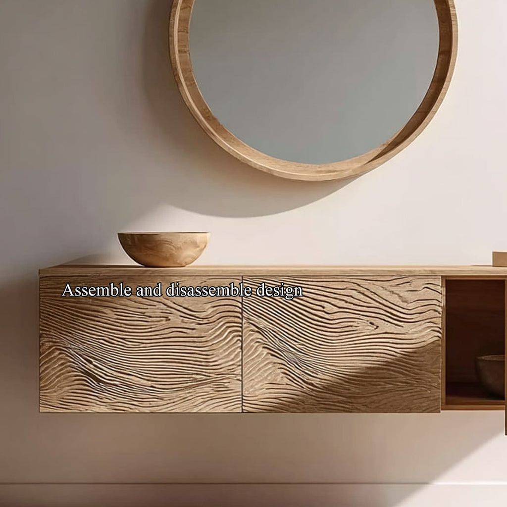 Mid Century Floating Console Vanity