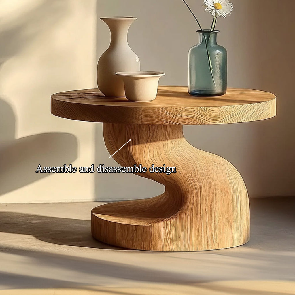 Organic Pedestal Nightstand