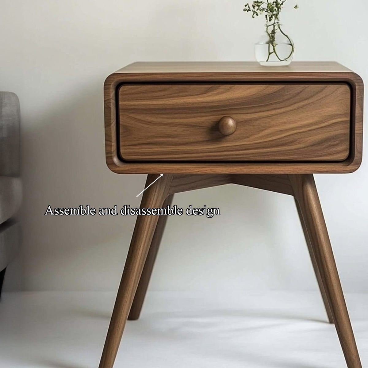 Sculptural Geometric Side Table