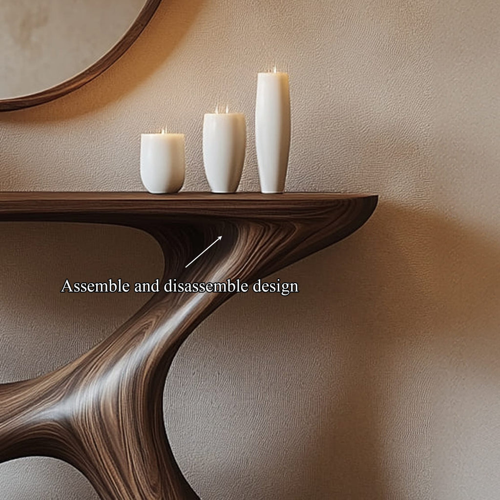 Shape Live Edge Console Table