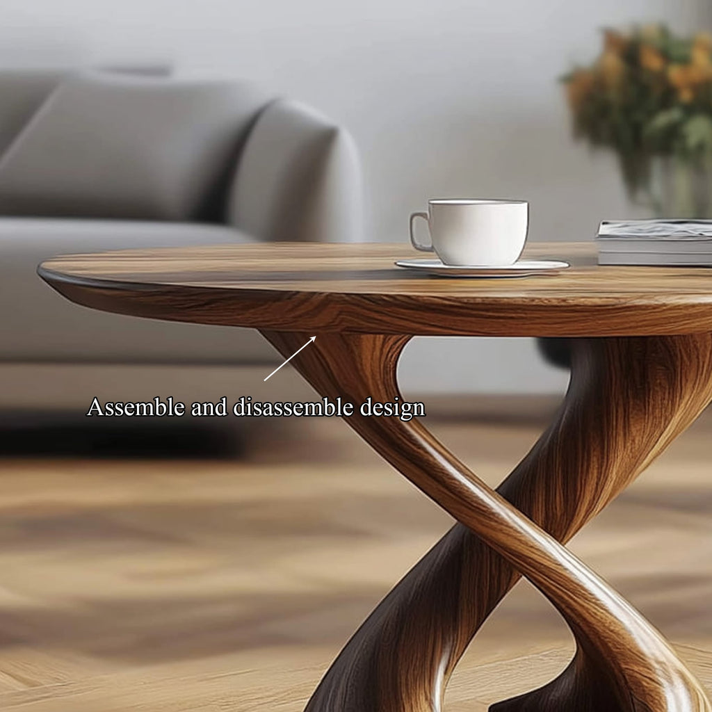 Mid Century Twist Sculptural Coffee Table