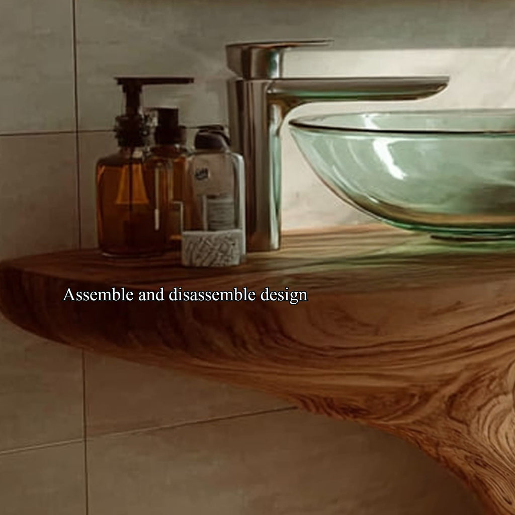 Solid Countertop Storage Vanity