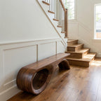 Solid Loop Curved Bench