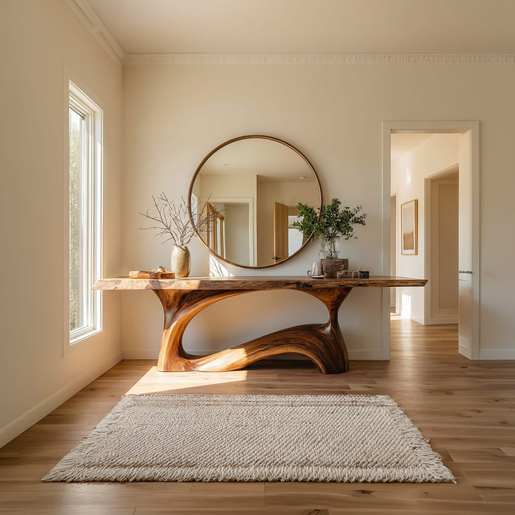 Live Edge Back Console Table