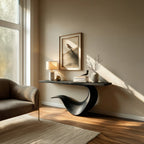 Sculptural Back Console Table