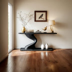 Curved Back Console Table