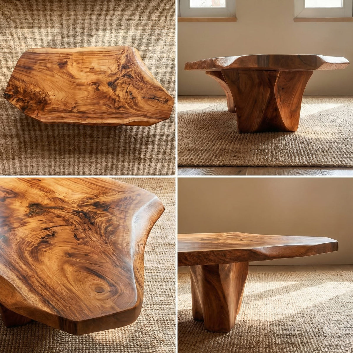 Sculptural Solid Coffee Table