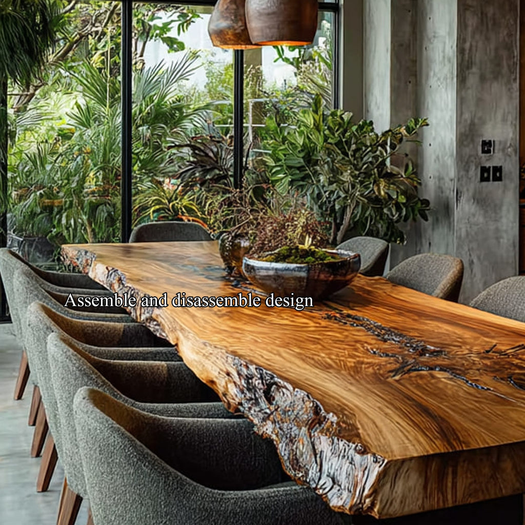 Live Edge Long Dining Table