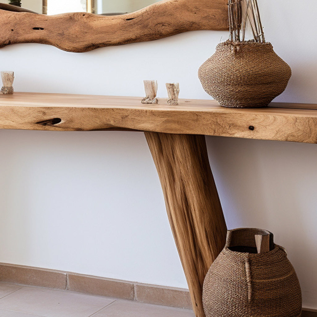 Handcrafted Console Table, solid wood, built to order