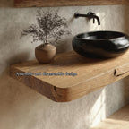 Floating Live Edge Countertop Vanity