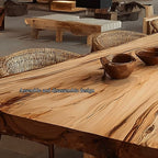 Live Edge Open Dining Table