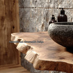 Live Edge Floating Washroom Vanity