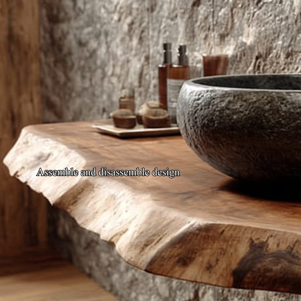 Live Edge Powder Vanity