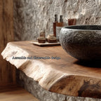 Live Edge Powder Vanity