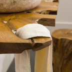 Live Edge Bathroom Vanity Shelf, solid wood, built to order, view 8