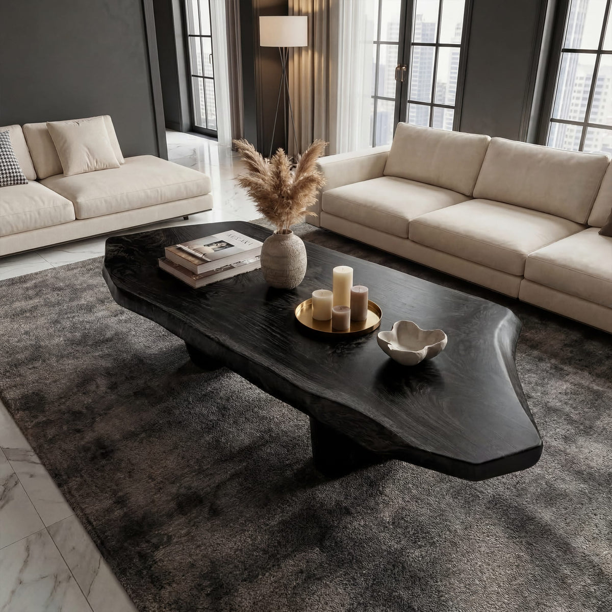 Sculptural Solid Coffee Table