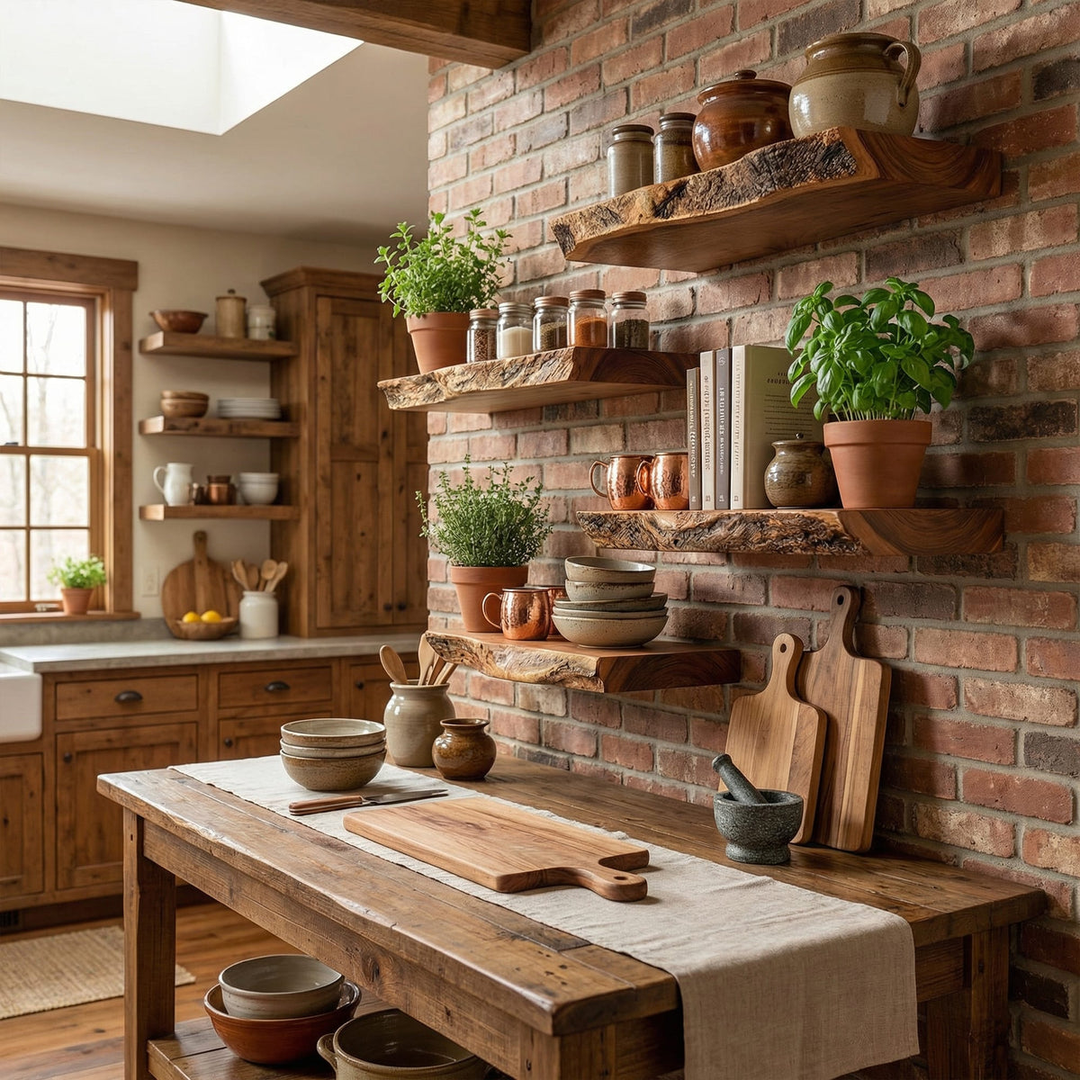 Floating Vintage Wall Shelf