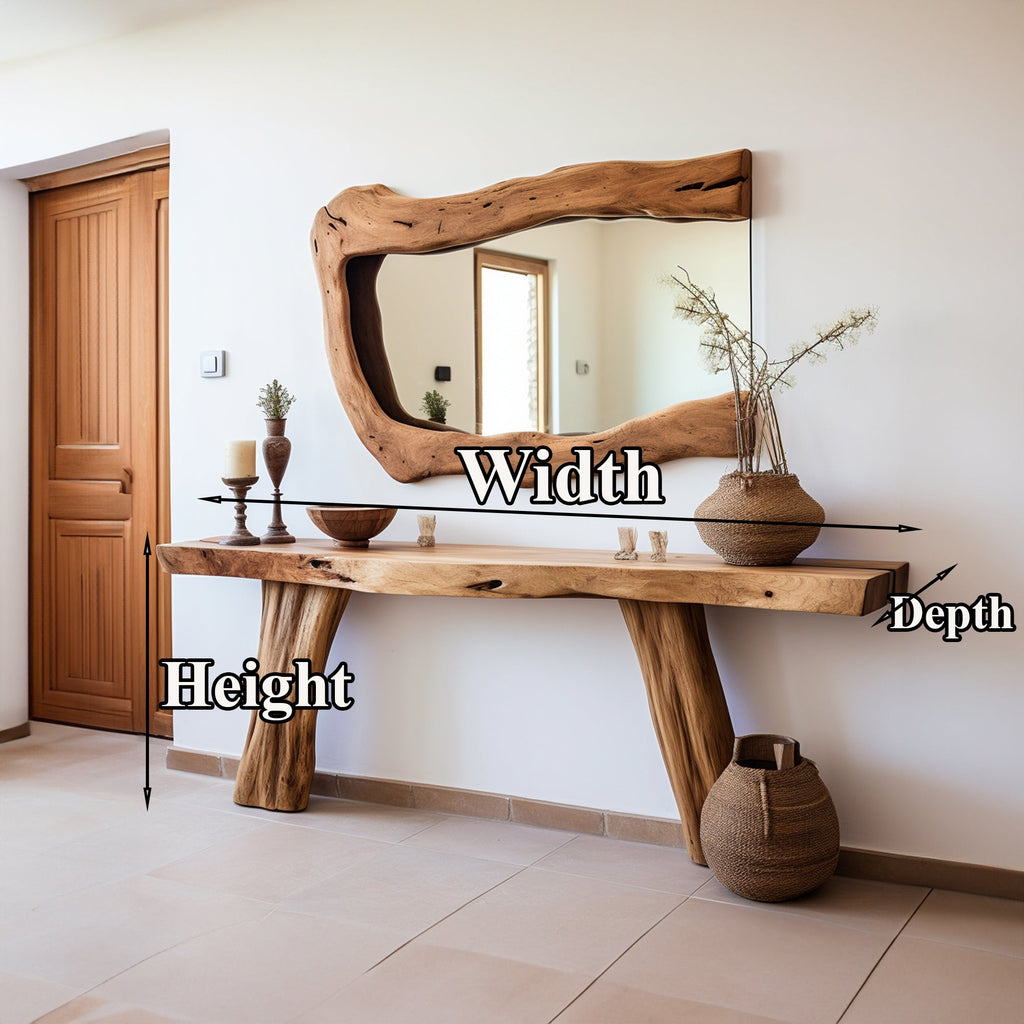 Handcrafted Console Table, solid wood, built to order