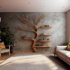 Solid Hanging Tree Bookshelf