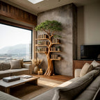 Freestanding Storage Tree Bookshelf
