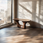 Curved Solid Console Table