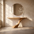 Entryway Sculptural Console Table