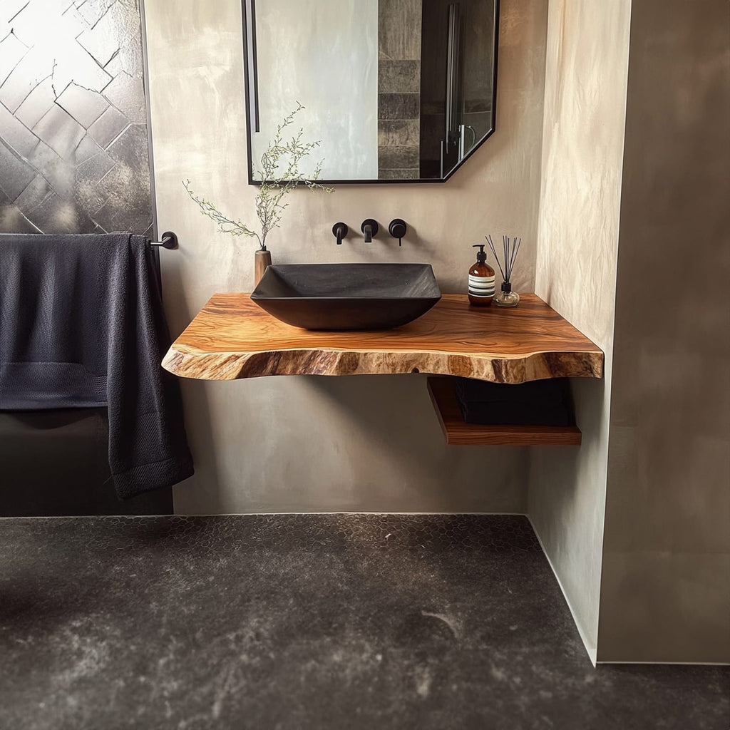 Mid Century Floating Mounted Vanity