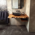 Mid Century Floating Mounted Vanity