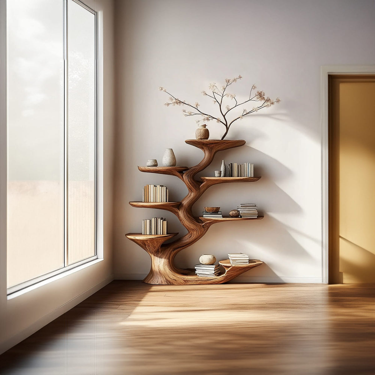 Sculptural Storage Tree Bookshelf
